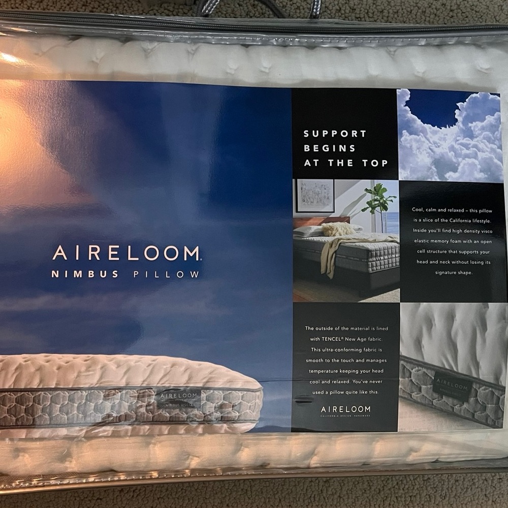 Airloom Nimbis Pillows | Set of Two | Memory Foam Pillow Set
